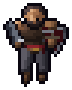Warrior in starting gear